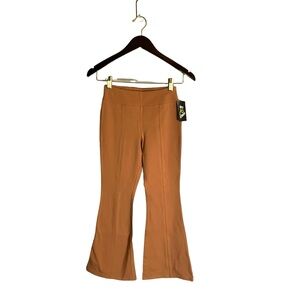 Girls Flared Pants - Brown